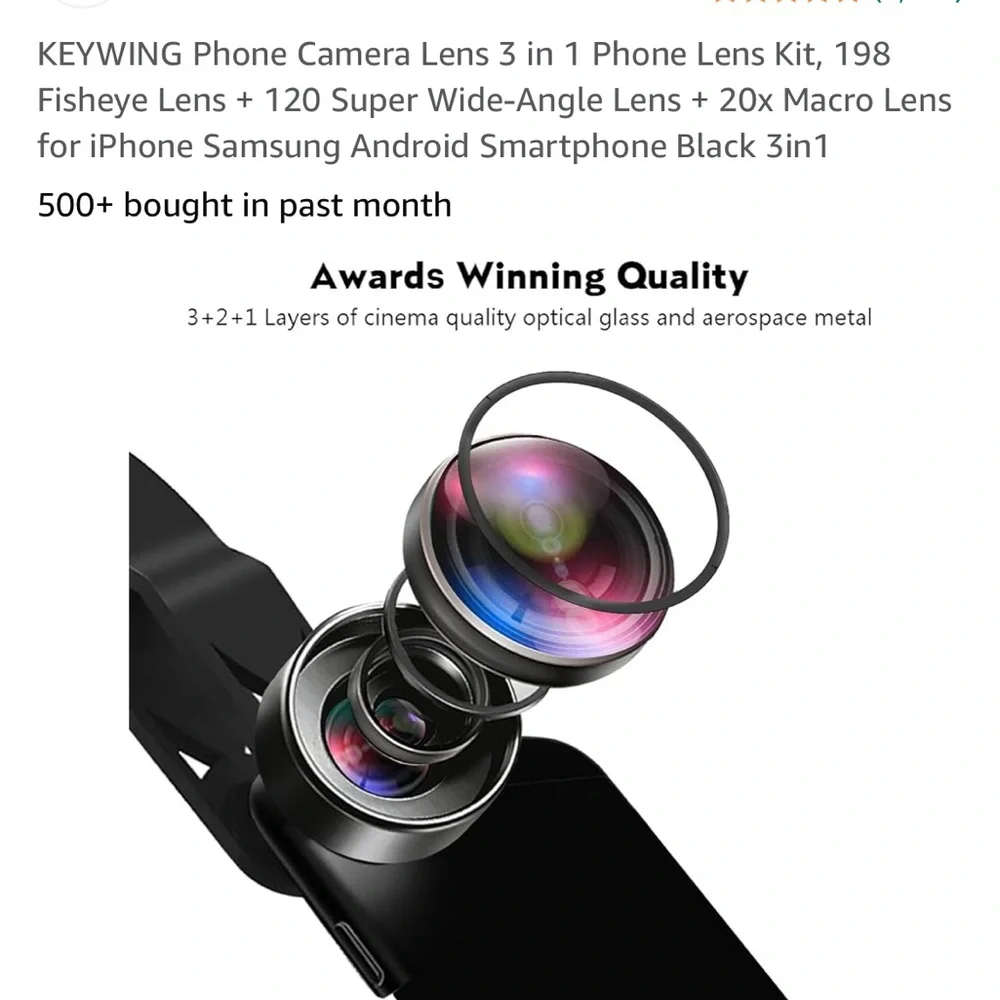 Key wing Phone Camera 3 in 1